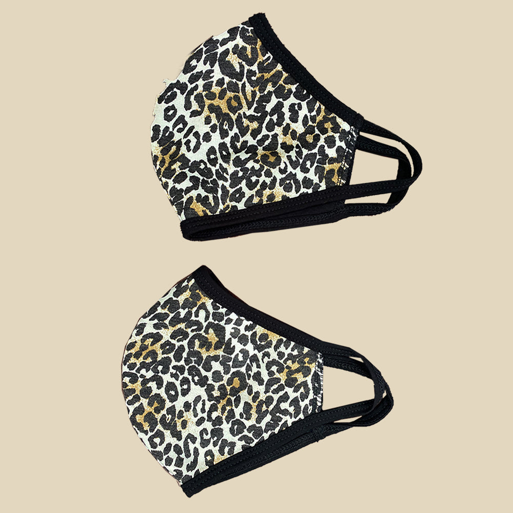 Pack of 50 Fashion animal leopard washable reusable fabric face mask